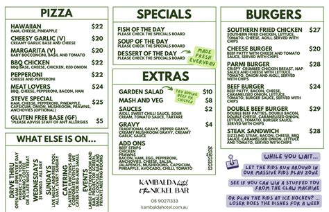 accommodation kambalda|kambalda hotel menu.